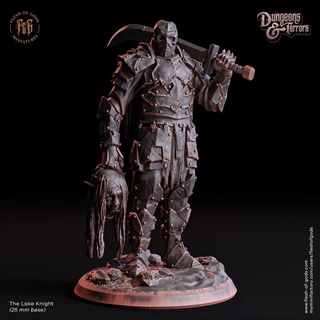lake knight flesh gods Tabletop Characters & Creatures fantasy halloween horror monster warrior jason creepy dnd pathfinder 5e fleshofgods 3d print model - Mito3D