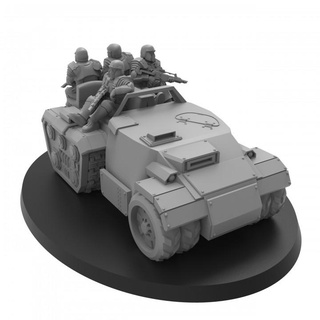 roman equite transport - presupported thatevilone Tabletop Vehicles & Machines car fast rome vehicle scifi 28mm rifles armored armoured halftrack severan militia cults passengers marian 3d print model - Mito3D