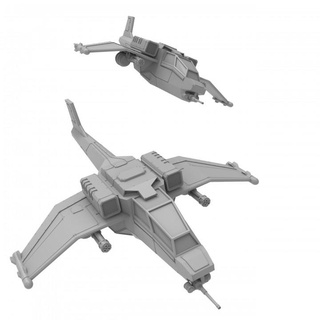 roman stryx gunship - presupported thatevilone Tabletop Vehicles & Machines aircraft gun rome ship support vehicle cannon scifi air auto missile rotor 28mm close vtol militia cults marian gattling 3d print model - Mito3D