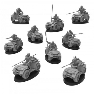 roman cataphractii atvs - presupported thatevilone Tabletop Characters & Creatures fast futuristic modern rome scifi quad cavalry atv attack explosive lance hunting mounted rough riders severan militia cults marian 3d print model - Mito3D
