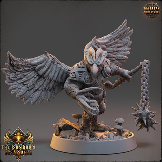 prima powerbeak skyborn Aquila alba miniature tavolo personaggi creature artigli draghi dungeon aquila wargaming 32mm 75 uccellini 3d print model - Mito3D