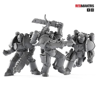 frontline squad space knights redmakers Tabletop Characters & Creatures Store board futuristic games navy robot soldier miniature imperial fiction tabletop infantry combat marine 28mm skifi grimdark swat ski-fi space-knights 3d print model - Mito3D