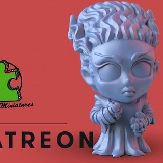 bride frankestein celia fermoselle Tabletop Characters & Creatures Store cute miniatures monster boardgames chibi hollywoodmonster 3d print model - Mito3D