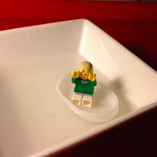 tiny boat lego minifig toys & games 3d print model - Mito3D