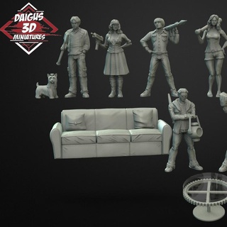 grande scoppio teoria miniature germogli 3d negozio moderno zombie abominio urbano zombidi Big Bang 3d print model - Mito3D