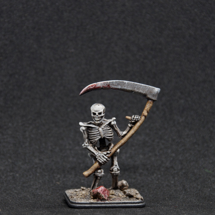 héroïque squelette resculpt Xavier table personnages créatures fantaisie univers rpg Mort vivant miniature 3D print model - Mito3D