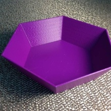rapido esagonale ciotola giardino cucina 3d print model - Mito3D