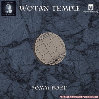 wotan temple set pre-supported 50mm freebie admiral apocalypse Tabletop Characters & Creatures Fantasy Universe 3D Printable Terrain free knight miniatures play stone terrain wargames warhammer marble props thor odin runes asgard vikings dnd cast bases valhalla 3d print model - Mito3D