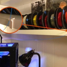 filament shelf clip build 3d printer 3d print model - Mito3D