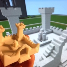 minecraft castelo fan art 3d print model - Mito3D