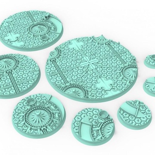 dark city - 169 round & oval bases wargame set 4 tales damocles Tabletop accessories Characters Creatures Fantasy Universe Store game miniatures wargaming tabletop elves eldar 32mm myriam 3d print model - Mito3D