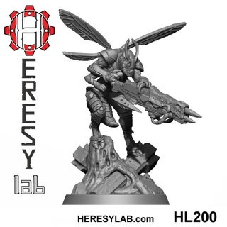 hl200 heresylab Deus vespid 1 barbara tampo mesa personagens criaturas Sci Fi universo loja 40k tau 3d print model - Mito3D