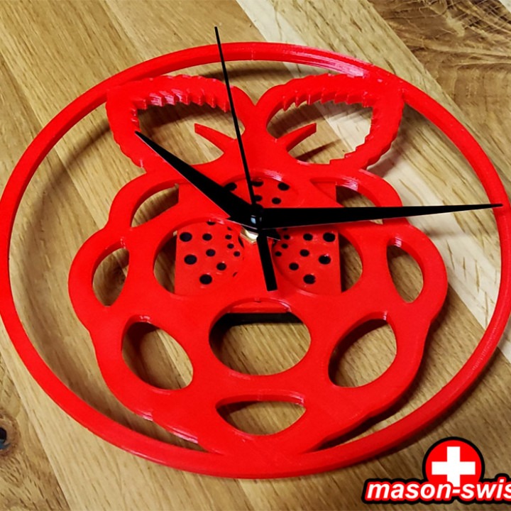 raspberry pi wall clock andy mason Home & Garden Homeware Clocks 3D print model - Mito3D