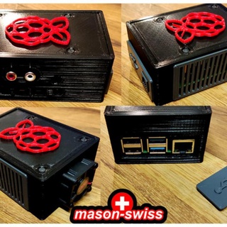 raspberry pi 4 iqaudio dac+ case andy mason Gadgets & Electronics Computer dac volumio raspyberry 3d print model - Mito3D