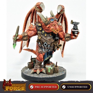 thrax forgemaster painting dragon's forge miniatures Tabletop Characters & Creatures Fantasy Universe Store brush dragon hero red rpg wings paint roleplaying humanoid npc crafter dragonsforge dragon'sforge 3d print model - Mito3D