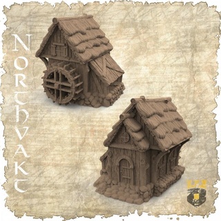 northvakt - farmbuilding 3dlayeredscenery Tabletop Characters & Creatures Fantasy Universe 3D Printable Terrain Store building farm house medieval viking scenery 3d print model - Mito3D