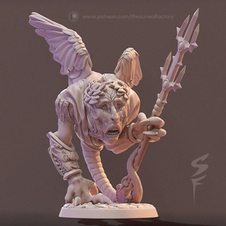 melek Muhafız Gerçeküstü fabrika masaüstü karakterler yaratıklar fantezi Evren mağaza grotesk göksel cennet Kerubim 3d print model - Mito3D