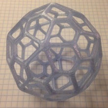 forme pentagonale hexecontahedron l'éducation 3d print model - Mito3D