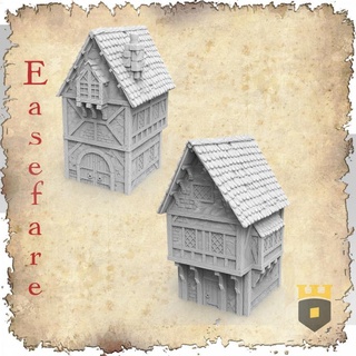 easefare - blacksmith house 3dlayeredscenery Tabletop 3D Printable Terrain Store Fantasy building medieval scenery tudor 3d print model - Mito3D