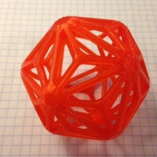 triakis icosaedro l'istruzione 3d print model - Mito3D