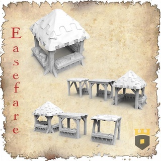 easefare - market 3dlayeredscenery Tabletop Characters & Creatures Fantasy Universe 3D Printable Terrain Store medieval scenery 3d print model - Mito3D