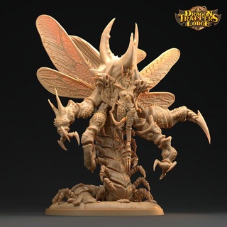 malvessa queen unseelie court - presupported dragon trappers lodge Tabletop Characters & Creatures Fantasy Universe Store creature dungeons fantasy female insect wings character magic flying fairy dnd fairies feywild 3d print model - Mito3D