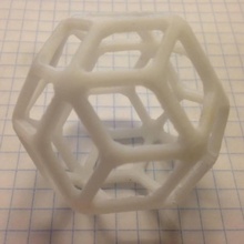 eşkenar triacontahedron eğitim 3d print model - Mito3D