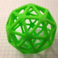 pentakis dodecahedron eğitim 3d print model - Mito3D