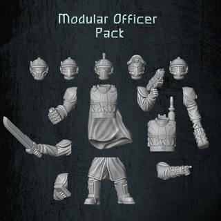 dragoon modular officers pack quartermaster3d Tabletop Characters & Creatures Sci-Fi Universe Store soldier trooper scifi infantry 28mm bits 3d print model - Mito3D