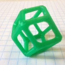 rhombic dodecahedron education 3d print model - Mito3D