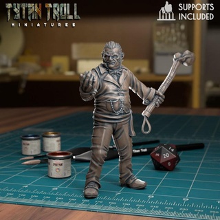 monk pre-supported tytantroll miniatures Store dragons dungeons fighter new scale miniature minis york 32mm gangs 3d print model - Mito3D