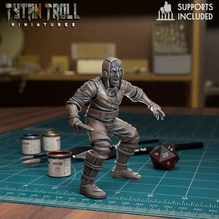 pickpocket bandit pre supported tytantroll miniatures boutique dragons donjons échelle minis dnd 32mm 32mmscale 3d print model - Mito3D