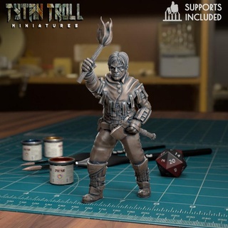 bandit scout pre-supported tytantroll miniatures Store dragons dungeons fantasy gaming scale wargaming 3dprinting tabletop minis 32mm 3d print model - Mito3D