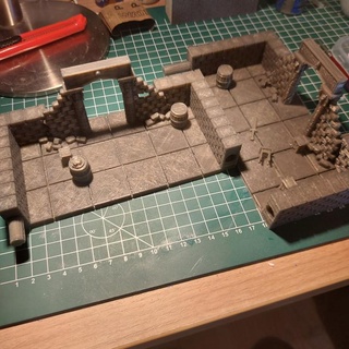 dungeon guard room phillip hackett board games miniatures rpg warhammer open 2 tabletop openforge forge tiles quest dungeontiles dnd warhammerquest boaradgames 3d print model - Mito3D