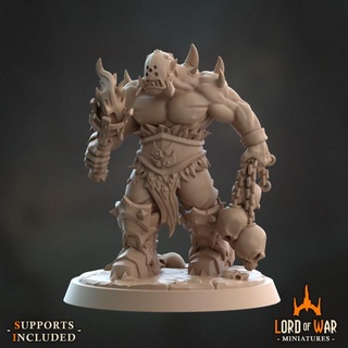 orc torchman modular presupported lord war miniatures Tabletop Characters & Creatures Fantasy Universe army axe board dragons fantasy game mini skull warhammer world weapons warcraft role tabletop wargame dungeon lordofthering greenskin supported pre masse albinos 3d print model - Mito3D