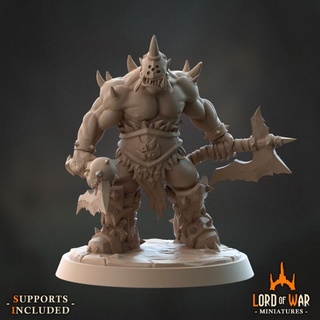 orc warrior 3 modular presupported lord war miniatures Tabletop Characters & Creatures Fantasy Universe 3d free axe dragons dungeons fantasy game play rpg warhammer miniature weapons resin stylized warcraft boardgame role tabletop warlord dnd greenskin supported pre blackfriday masse lordofwar 3d print model - Mito3D
