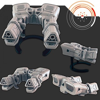 sci-fi vehicles personal hover cannon support-free evan carothers Tabletop Characters & Creatures Sci-Fi Universe Vehicles Machines Store scifi 3d print model - Mito3D