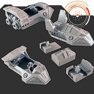 sci-fi vehicles speeder - lancer mk1 mk2 support-free evan carothers  Tabletop Tabletop Characters & Creatures Sci-Fi Universe Tabletop Tabletop Vehicles & Machines Store vehicle scifi speeder  3d print model - Mito3D