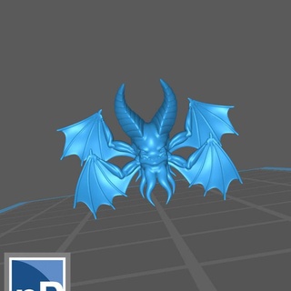 Vargouille tetraks uçan baş işaret canım masaüstü karakterler yaratıklar fantezi Evren ejderhalar Zindanlar canavar kafatası Warhammer kötü kaos dnd 3d print model - Mito3D