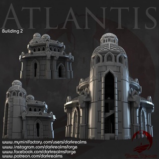 Sombrio reinos atlantis construção 2 forja loja tampo mesa 3D imprimível terreno fantasia 3d print model - Mito3D
