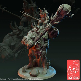 feral troll orc king studio Store warhammer orcs warhammer40k ageofsimar greenskins 3d print model - Mito3D