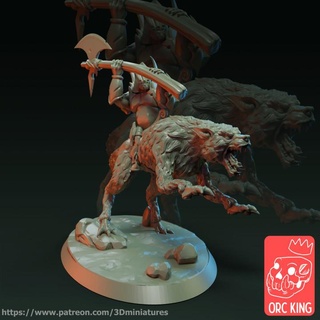 wolves masters orc king studio Store warhammer wolf orcs warhammerfantasy ageofsigmar 3d print model - Mito3D
