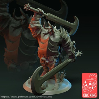 assedio troll orco re studio negozio warhammer orchi warhammer40k ageofsigmar pelleverde 3d print model - Mito3D