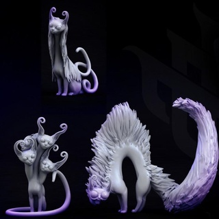 copy cat group 3 mini monster mayhem Tabletop Characters & Creatures Fantasy Universe Store cute fantasy gaming miniatures rpg tabletop fluffy cats adorable dnd 5e storyline mischevious 3d print model - Mito3D