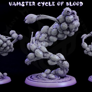 vamster Zyklon Blut Mini Monster Chaos Tischplatte Zeichen Kreaturen Fantasie Universum Geschäft niedlich Gaming Rollenspiel Vampir flauschige Hamster Tornado 5e Handlung 3d print model - Mito3D