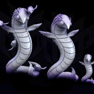 vulture wurm taking flight mini monster mayhem Tabletop Characters & Creatures Fantasy Universe Store bird cute gaming rpg miniature worm snake tabletop nightmare adorable soft 5e 3d print model - Mito3D
