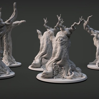 fantaisie arbres racines pack imp3dsion environnement paisaje decoraci saleté troncs arbol arboles biens garnitures 3d print model - Mito3D