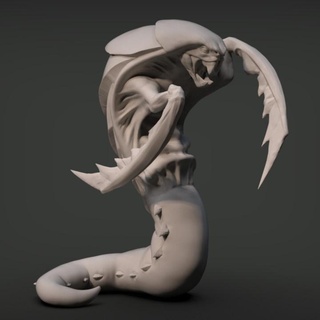 vyper angreifen imp3dsion Außerirdischer Kreatur Monster Reptil Schlange Verlies Monstruo Hass Criatura Mazmorra ataack 3d print model - Mito3D