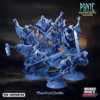 panic moorefrost manor- wraiths complete set broken anvil miniatures Tabletop Characters & Creatures Fantasy Universe Store creature dnd 3d print model - Mito3D