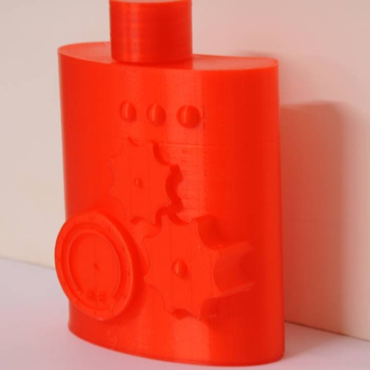 steampunk inspiriert Flachmann Garten steampunksteampunkflask 3D print model - Mito3D